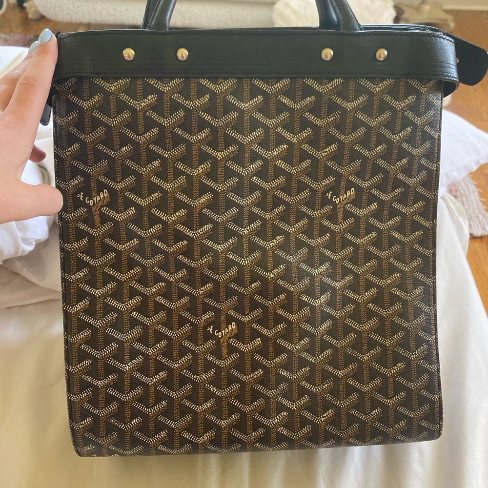 Goyard Black and Brown Tote Bag